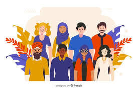 Illustration numérique de la diversite culturelle